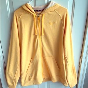 Light Orange Nike Zip Up Hoodie